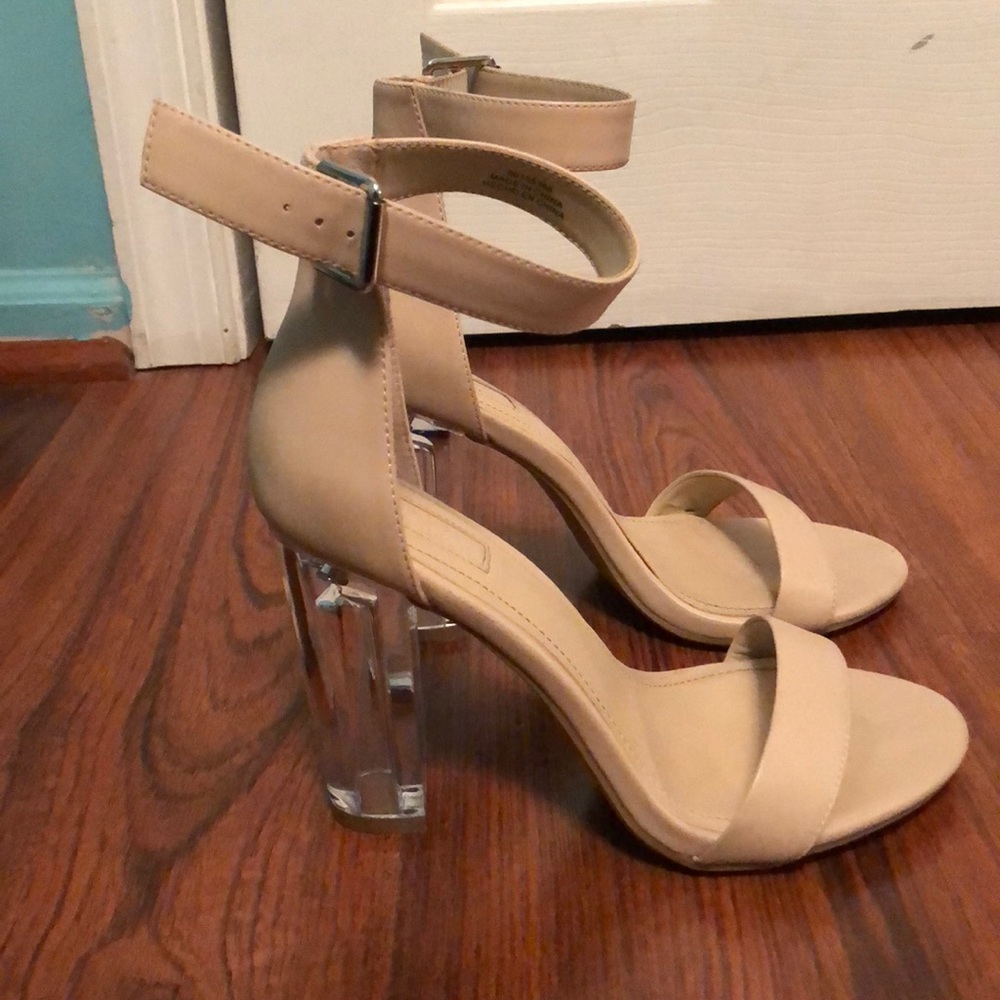 Clear heels